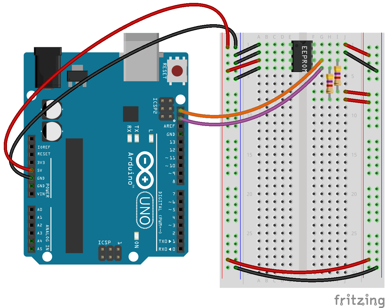 eeprom read write code for arduino